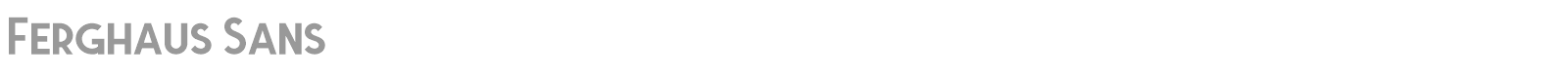 Ferghaus Sans font preview
